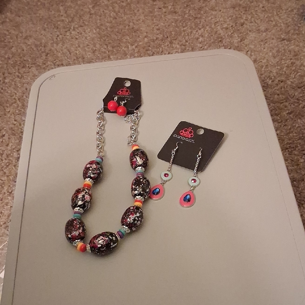 Paparazzi Bold Multicolor Beaded Jewelry Set